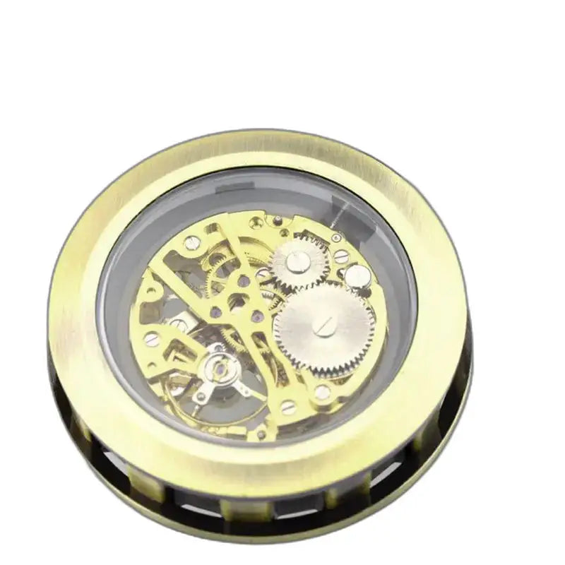 Movimento meccanico dorato dell'orologio da tasca scheletrato di lusso per uomo e donna