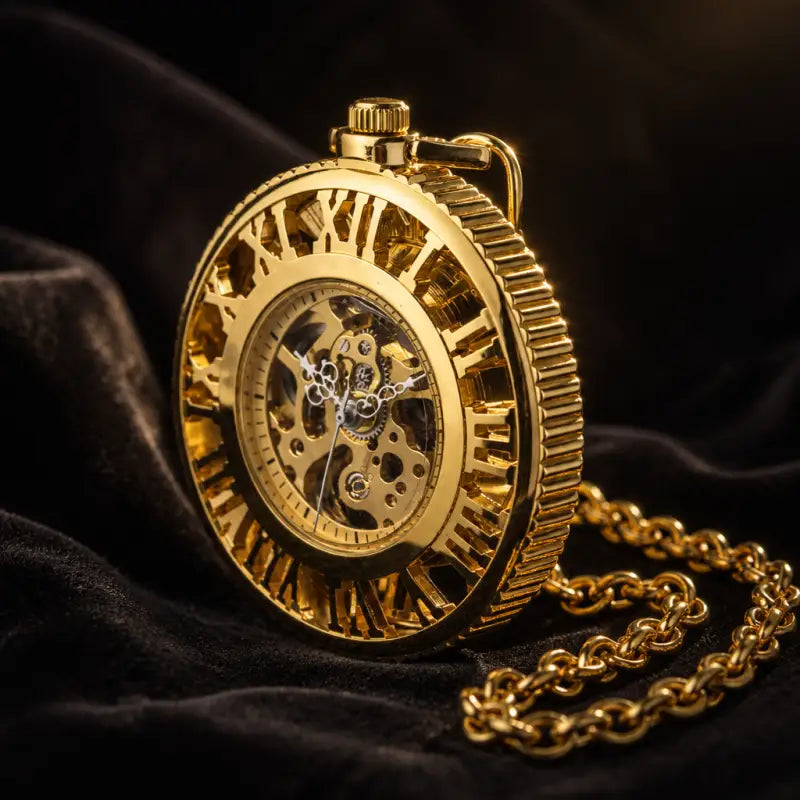 Orologio da tasca meccanico scheletrato romano - Univers Gousset