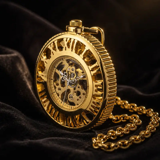 Orologio da tasca meccanico scheletrato romano - Univers Gousset