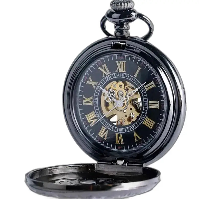Meccanismo per orologio da tasca Steampunk ad alta visibilità e meccanismo nero