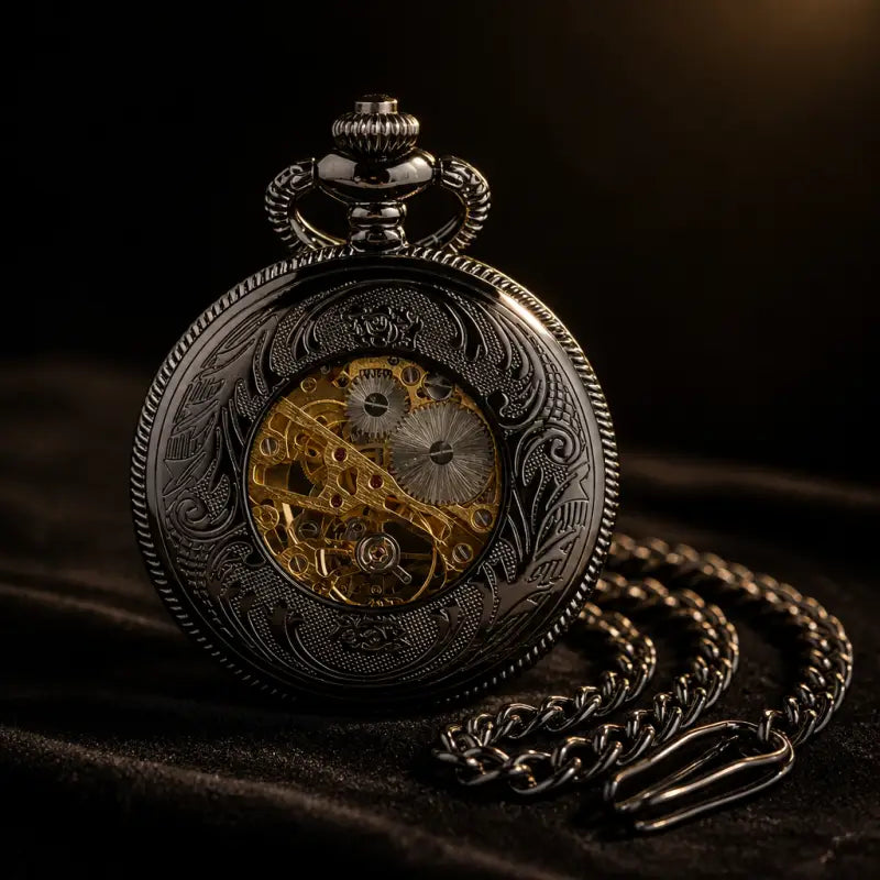 Orologio da tasca meccanico scheletrato Steampunk - Univers Gousset