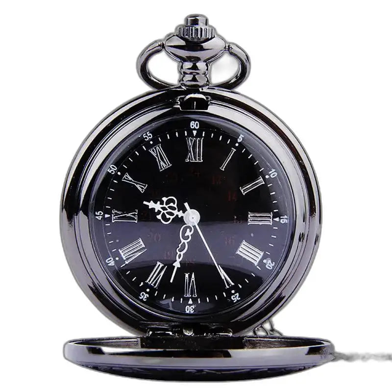 Orologio da tasca da uomo con numeri romani dal design classico ed elegante