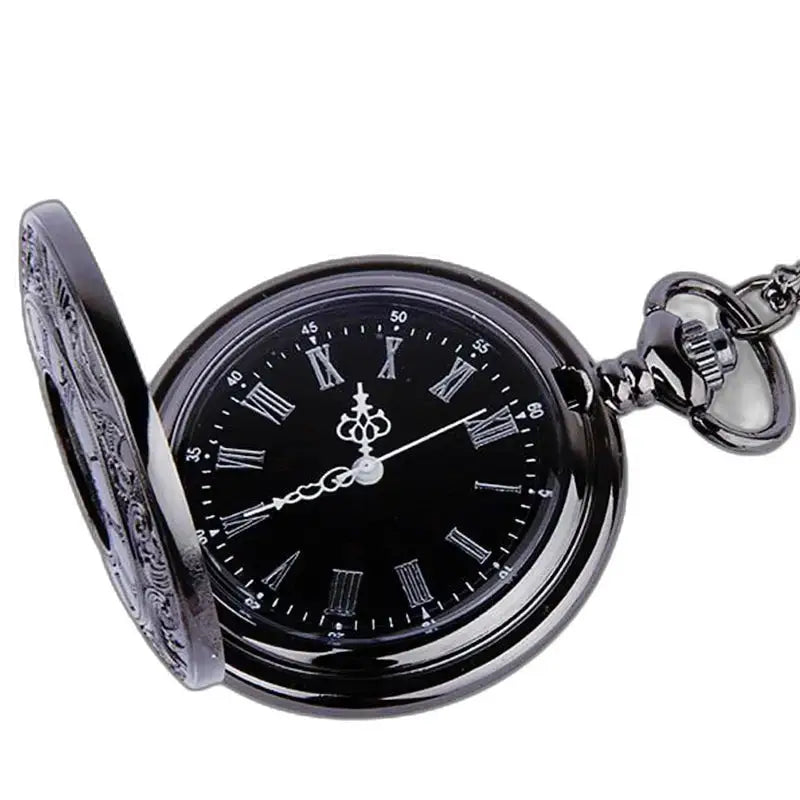 Orologio da tasca da uomo con numeri romani dal design elegante e classico