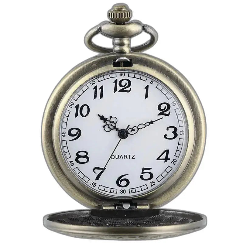 Antico orologio da donna con pendente a cuore in argento dall'elegante stile vintage