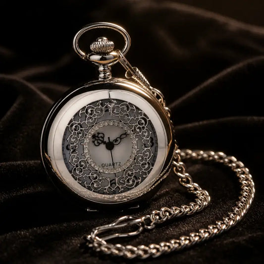 Orologio da donna con ciondolo al quarzo cuore argento - Univers Gousset