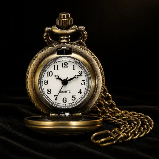 Orologio da tasca al quarzo vintage con ciondolo Big Ben - Univers Gousset