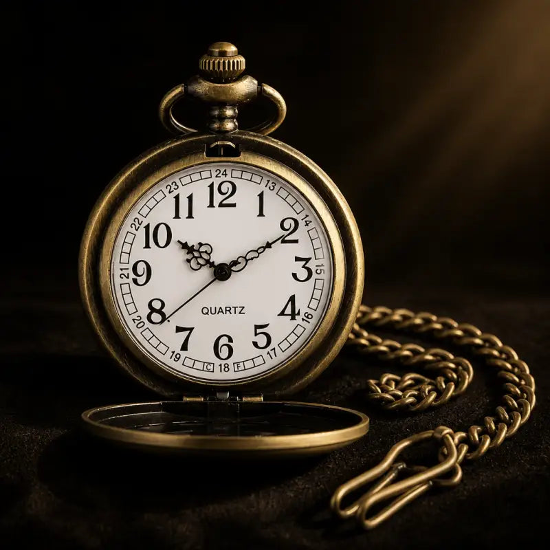 Orologio da tasca vintage al quarzo inciso da donna - Univers Gousset