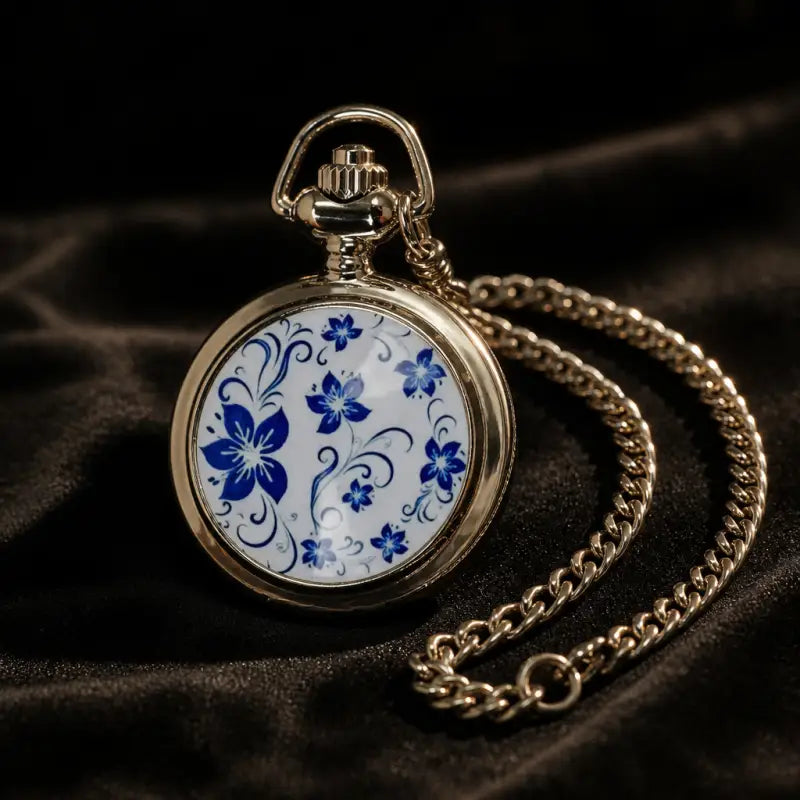 Orologio da tasca con pendente in ceramica da donna - Univers Gousset