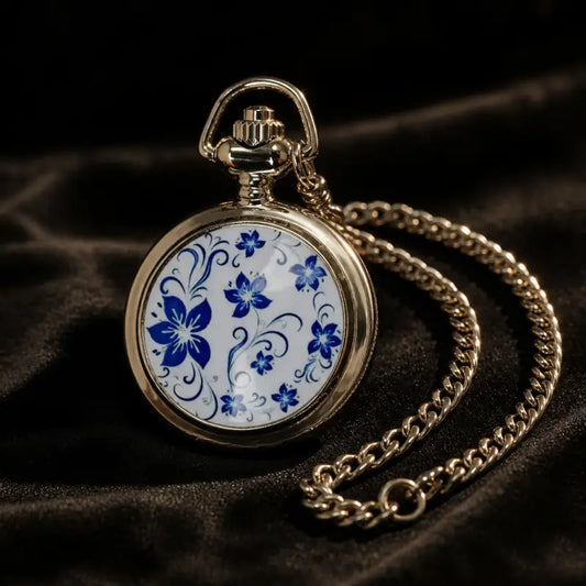 Orologio da tasca con pendente in ceramica da donna - Univers Gousset