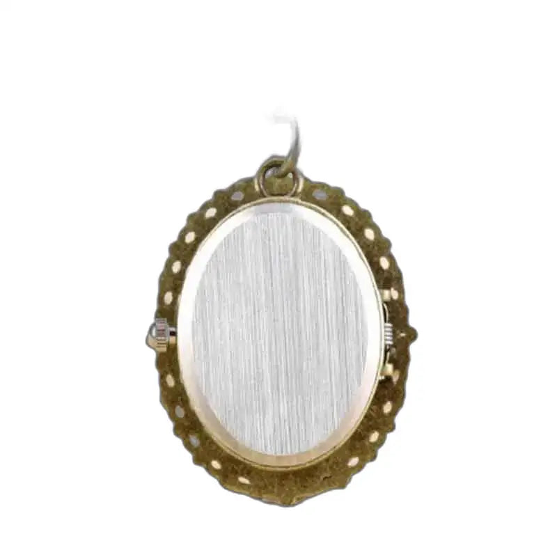 Medaglione ovale con cornice decorata con ciondolo gattino per ciondolo orologio