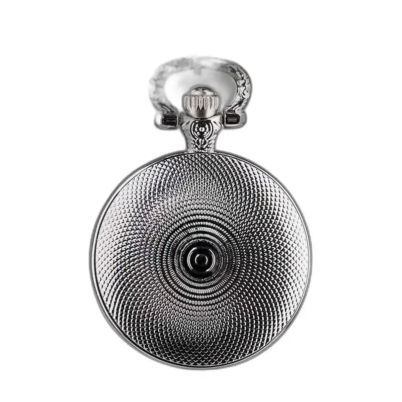 Elegante orologio con pendente ad albero da donna con quadrante strutturato in argento