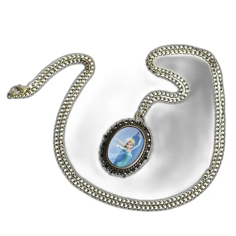 Orologio pendente Elsa vintage in bronzo con pendente Elsa elegante e nostalgico
