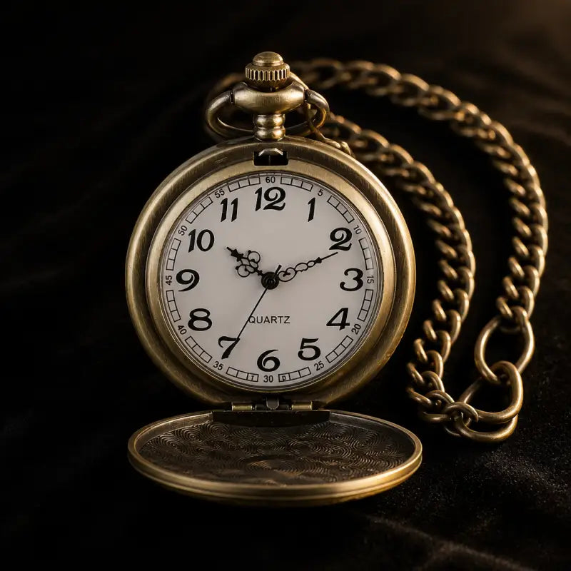 Orologio da tasca vintage da donna con ciondolo a cuore - Univers Gousset