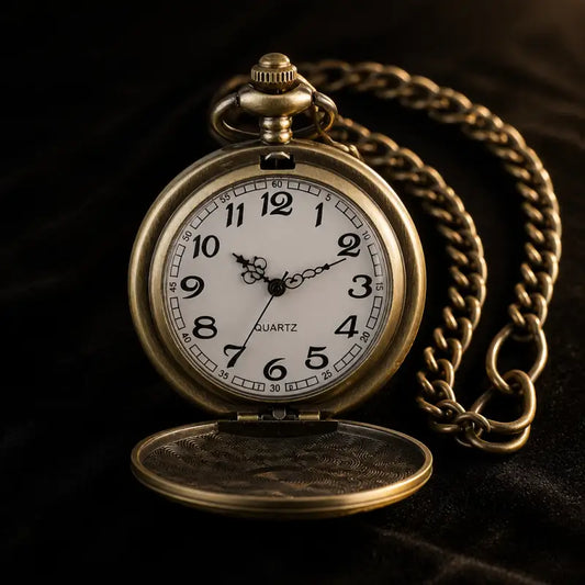 Orologio da tasca vintage da donna con ciondolo a cuore - Univers Gousset
