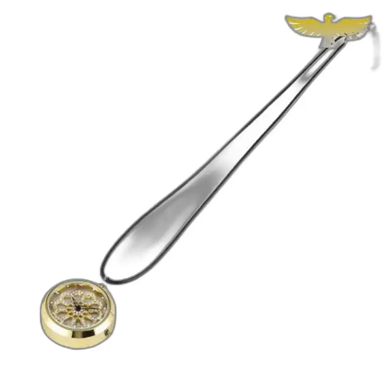 Apriscatole a forma di aquila reale per orologio pendente da donna Chic Golden con sigillo decorativo