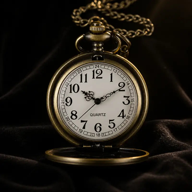 Orologio da tasca vintage con ciondolo a forma di fiore da donna - Univers Gousset