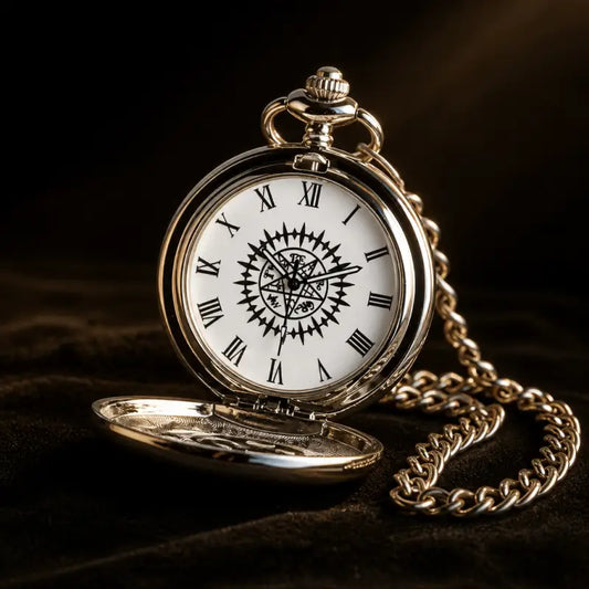 Orologio da tasca al quarzo con pendente inciso da donna - Univers Gousset