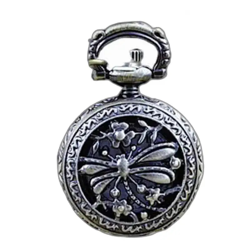 Elegante orologio con pendente a forma di libellula con design a forma di libellula per collana