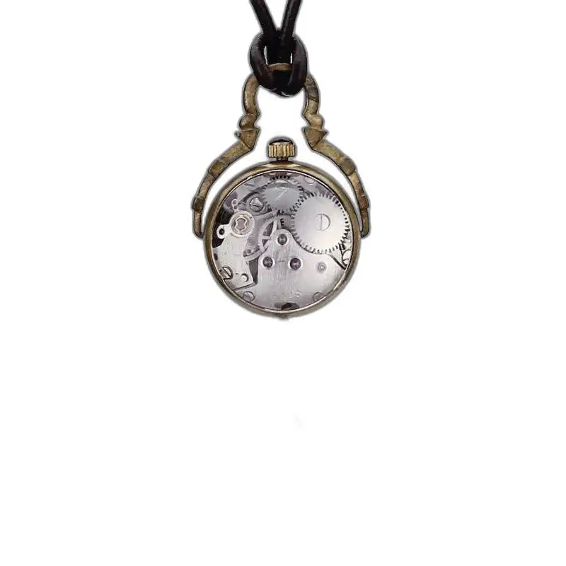 Orologio pendente meccanico vintage in bronzo in elegante stile Steampunk
