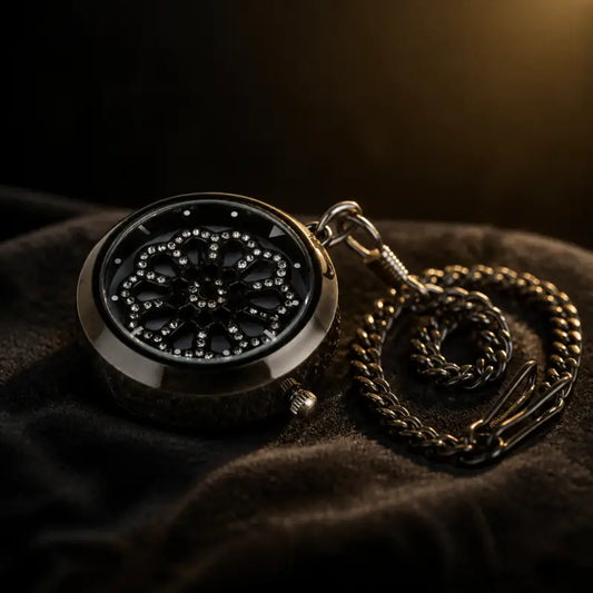 Orologio da tasca chic con pendente a fiore da donna - Univers Gousset