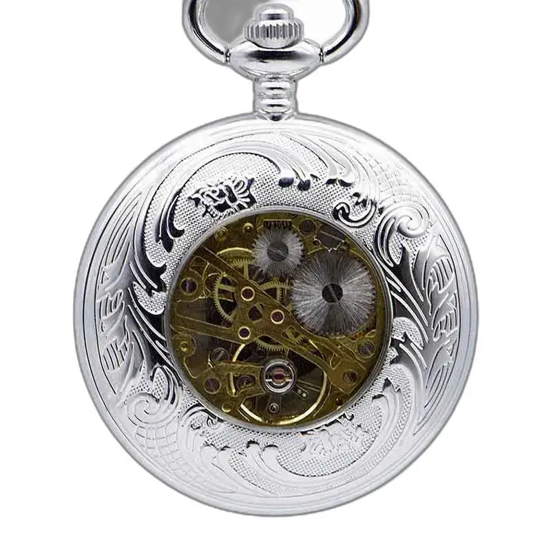 Orologio da tasca da donna Nymphe Luxe con meccanismo a vista e design elegante