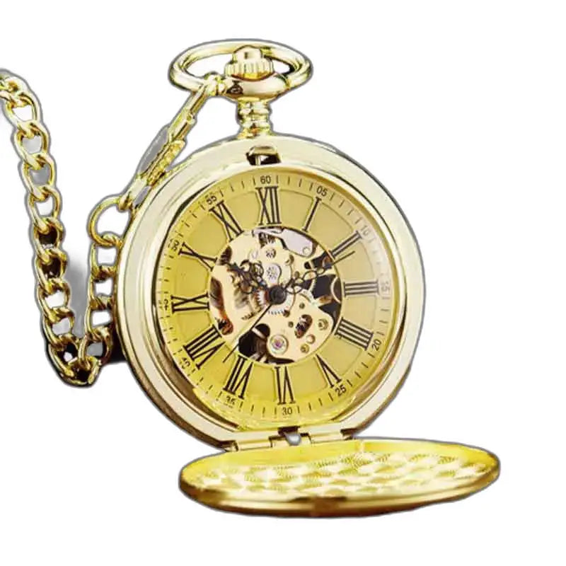Orologio da tasca da donna Nymphe Luxe in oro con catena elegante