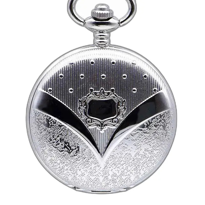 Orologio da tasca da donna Nymphe Luxe, elegante orologio argentato dal design decorativo
