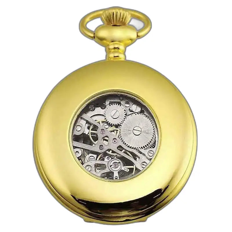 Orologio da tasca di lusso con aquile reali ed elegante ametista dorata