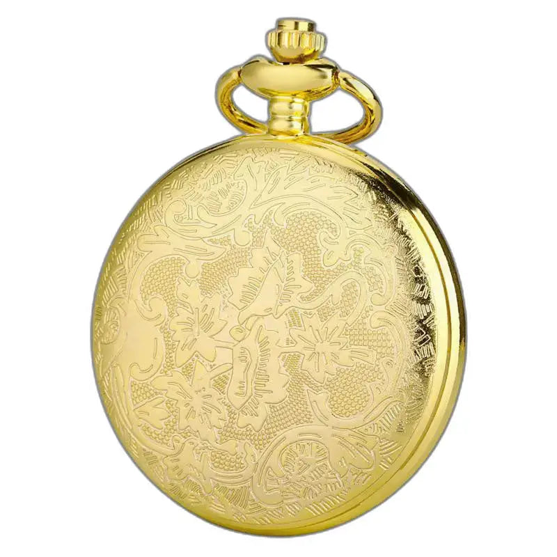 Orologio da tasca al quarzo con gufo e diamanti in oro, orologio in oro con elegante design a forma di gufo
