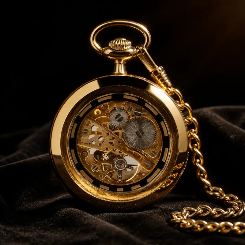 Orologio da tasca meccanico scheletrato di lusso da uomo - Univers Gousset