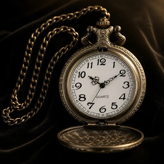 Orologio da tasca vintage con collana da donna Steampunk - Univers Gousset