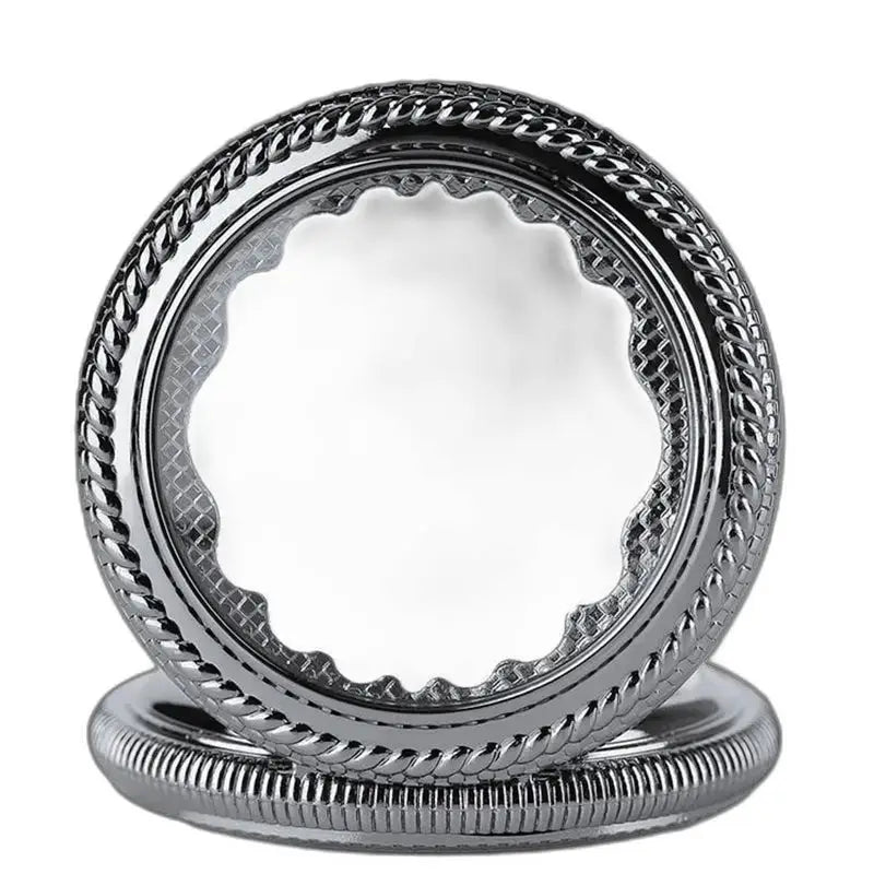 Anello decorativo in argento per orologio da tasca Steampunk con display analogico