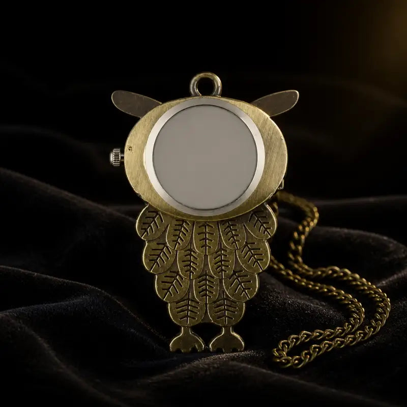 Orologio da tasca vintage con gufo e batacchio al quarzo - Univers Gousset