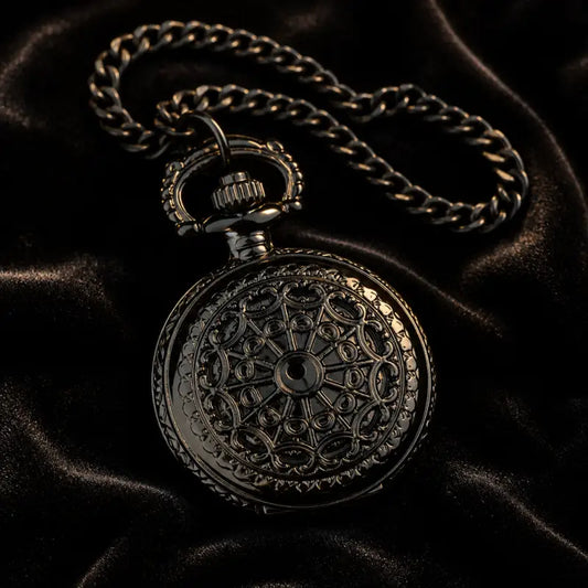 Pendente per orologio da tasca meccanico floreale vintage - Univers Gousset
