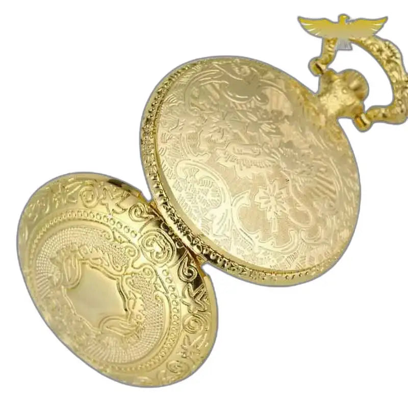 Orologio da tasca in oro decorato, modello Luxe Jaspe D'or Royal