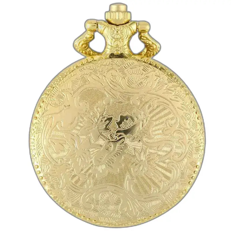 Cassa per orologio da tasca in oro Jaspe oro reale decorata di lusso